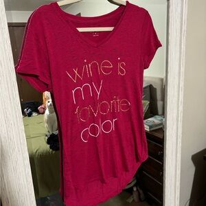 Wine Is My Favorite Color shirt